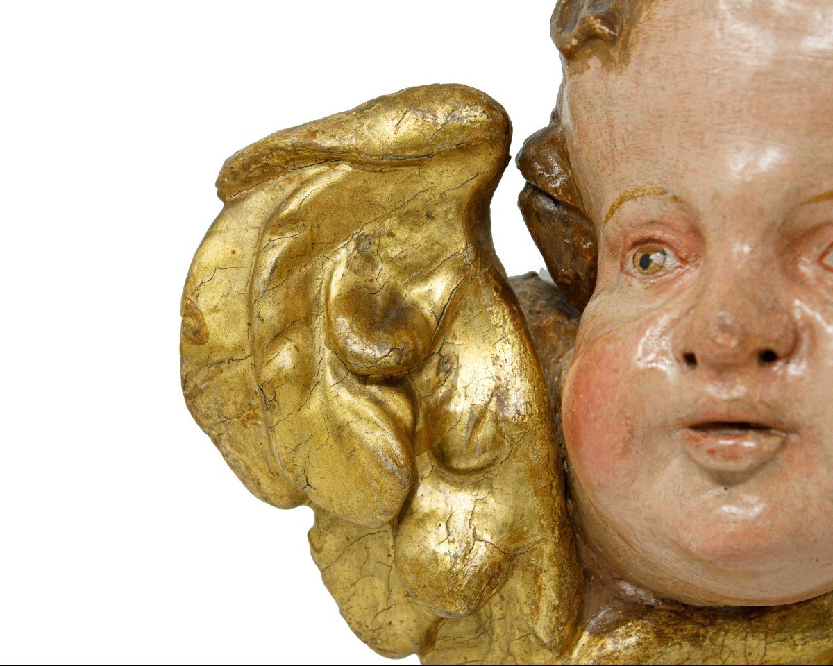 Late 17th - Early 18th Century, Roman Baroque School, Putti's Heads-photo-3