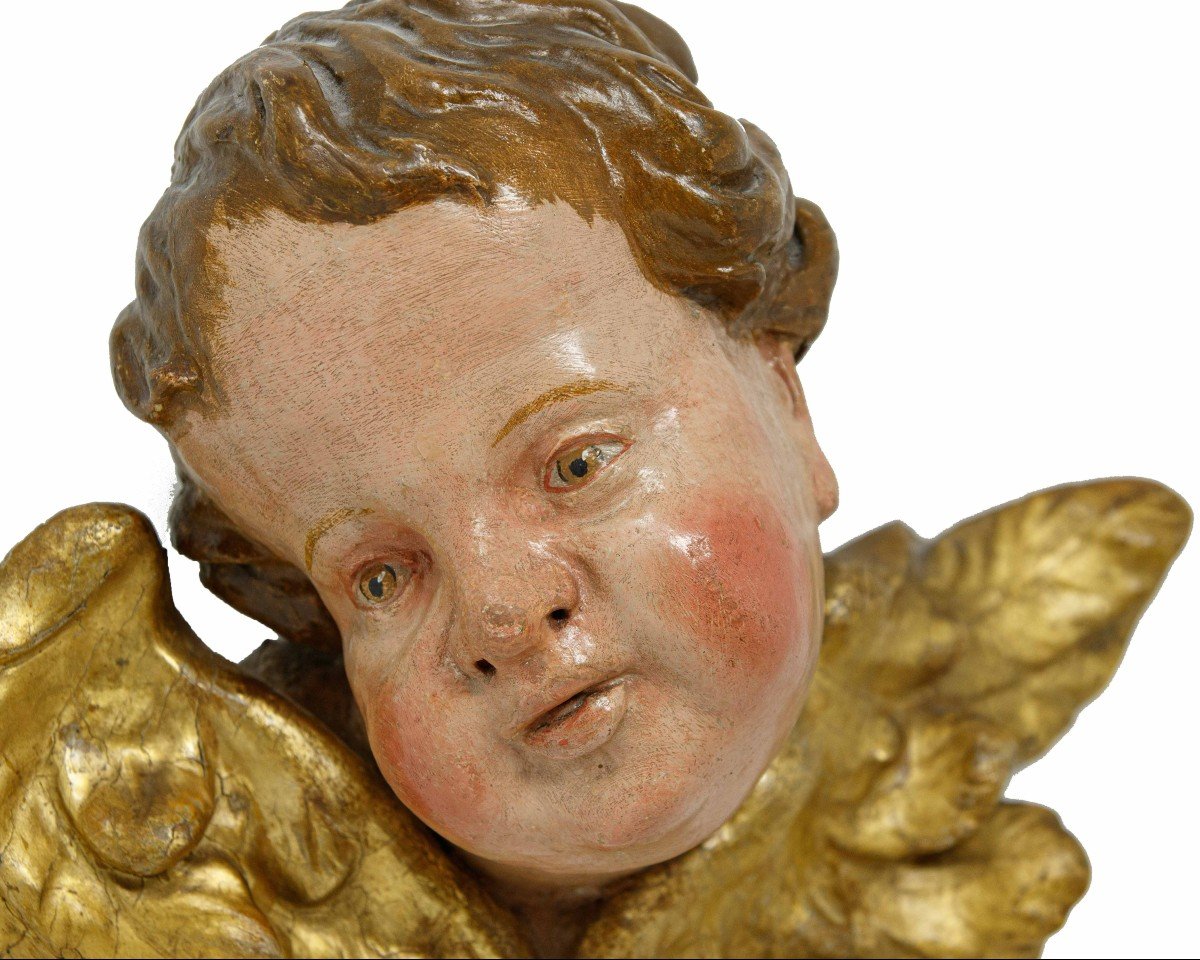 Late 17th - Early 18th Century, Roman Baroque School, Putti's Heads-photo-4