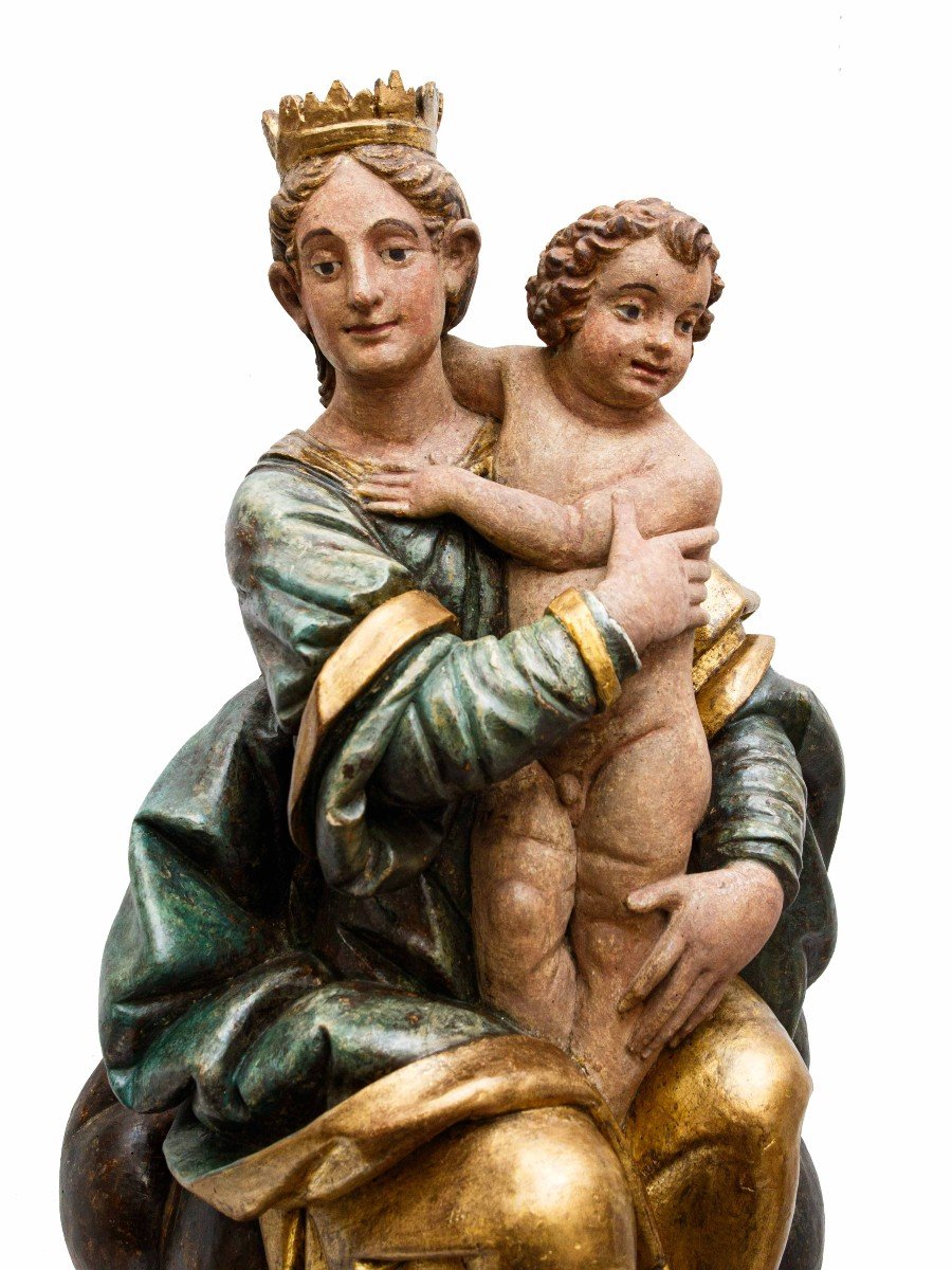 Altoveneta Area, 16th Century, Madonna And Child-photo-2