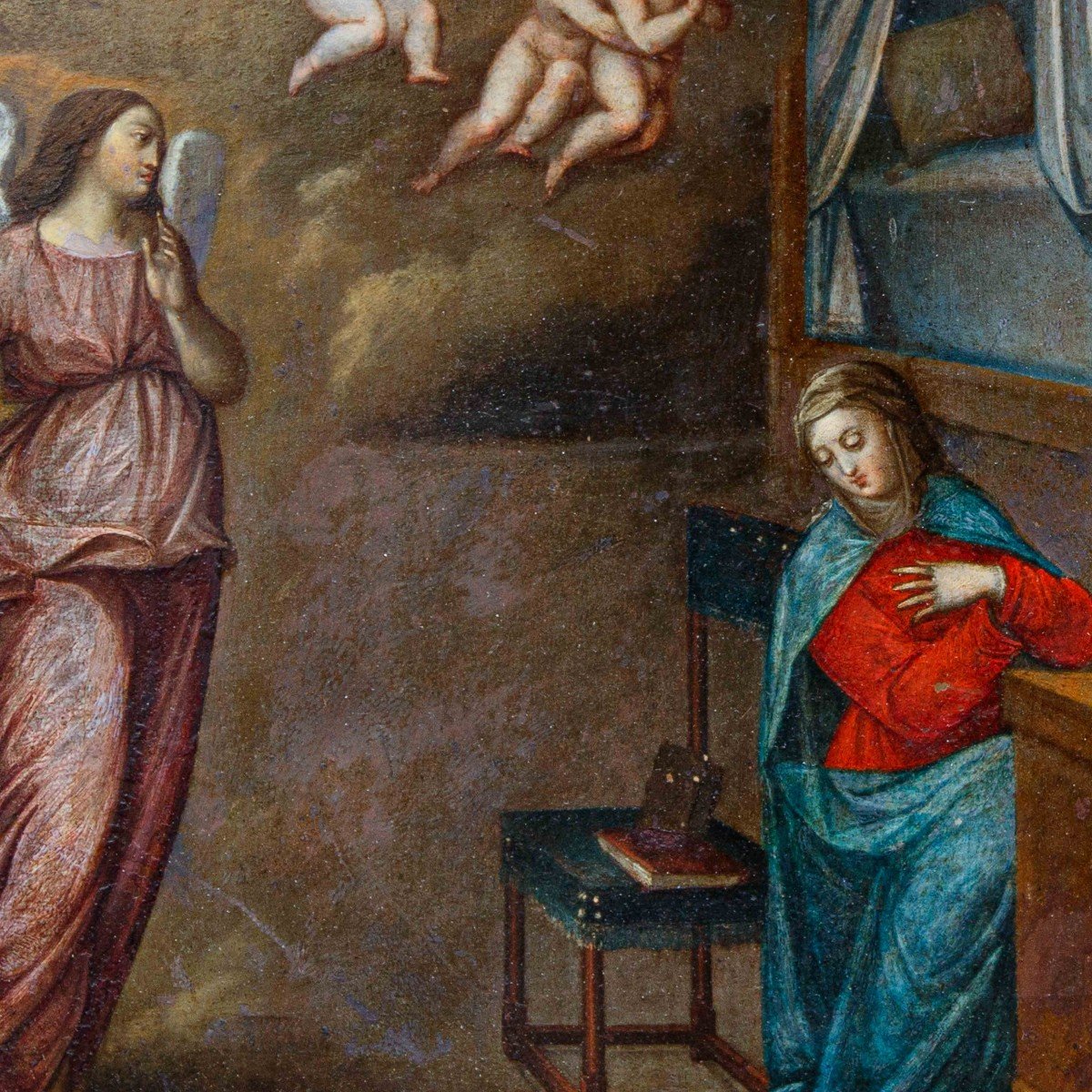 Flemish School, 17th Century, Annunciation-photo-4