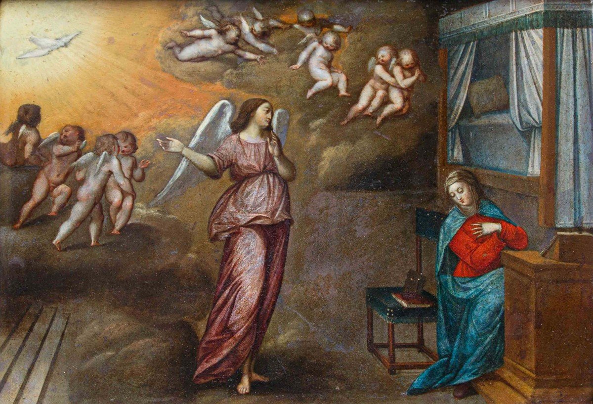 Flemish School, 17th Century, Annunciation-photo-8