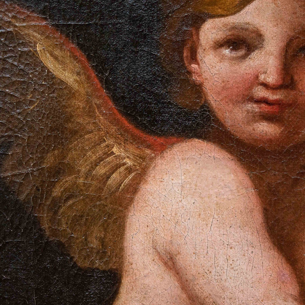 17th Century, Emilian School, Putto With Rose-photo-2