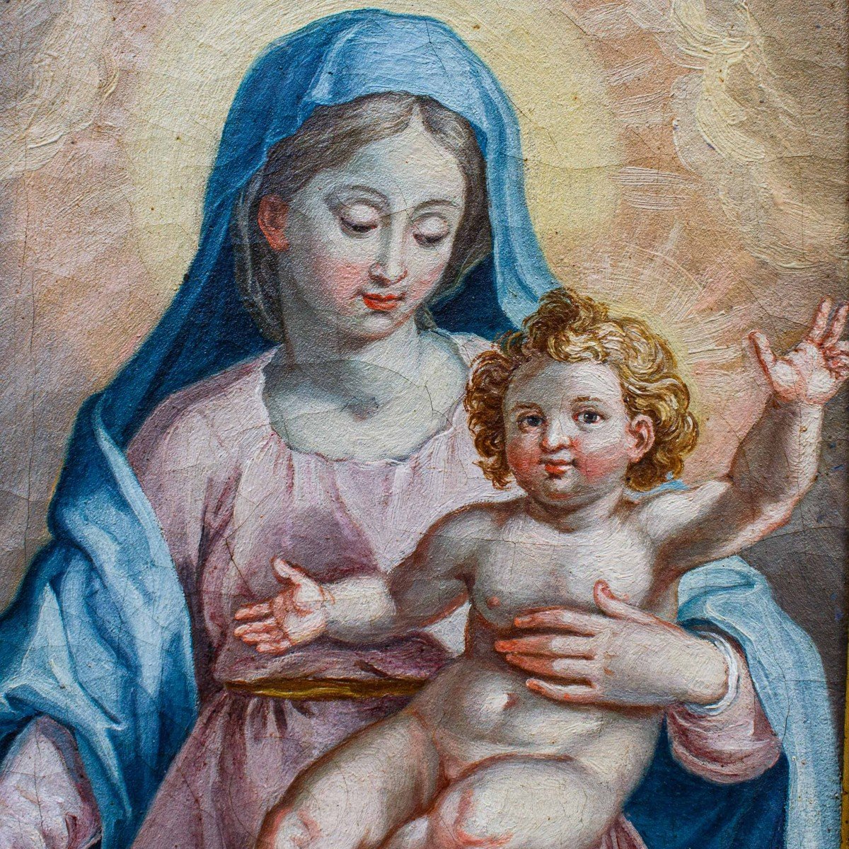 17ème Siècle, Madonna Avec Bambino-photo-6