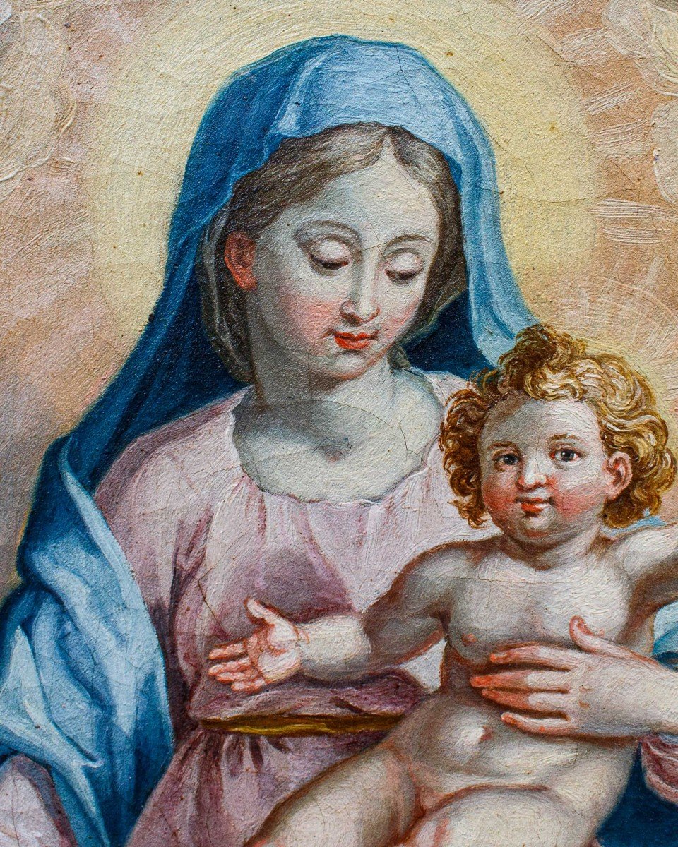 17ème Siècle, Madonna Avec Bambino-photo-7