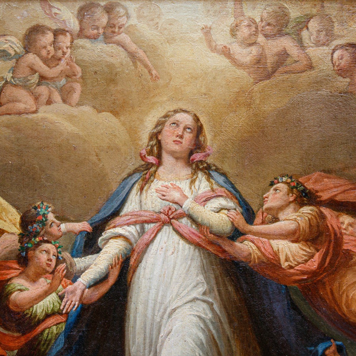 Giuseppe Sogni (rubbiano, 1795- Milan, 1874), Assomption De La Vierge-photo-1