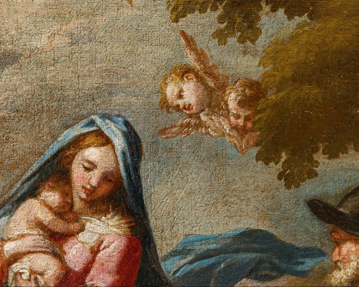 17th Century, Venetian School, The Flight To Egypt-photo-3