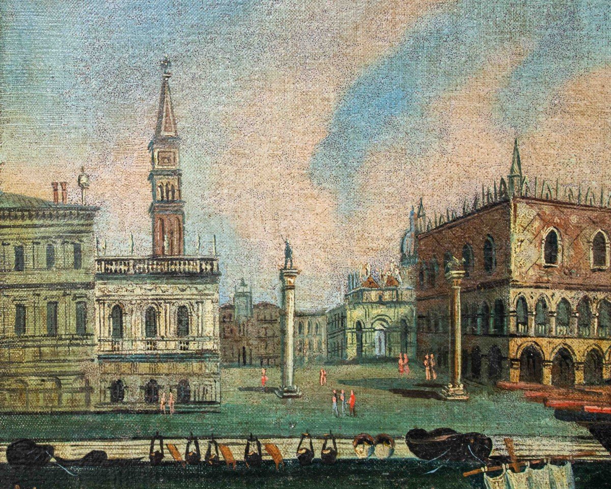 19ème Siècle, Vue Du Palais Des Doges à Venise-photo-4