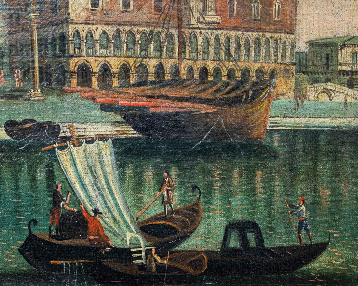 19ème Siècle, Vue Du Palais Des Doges à Venise-photo-2