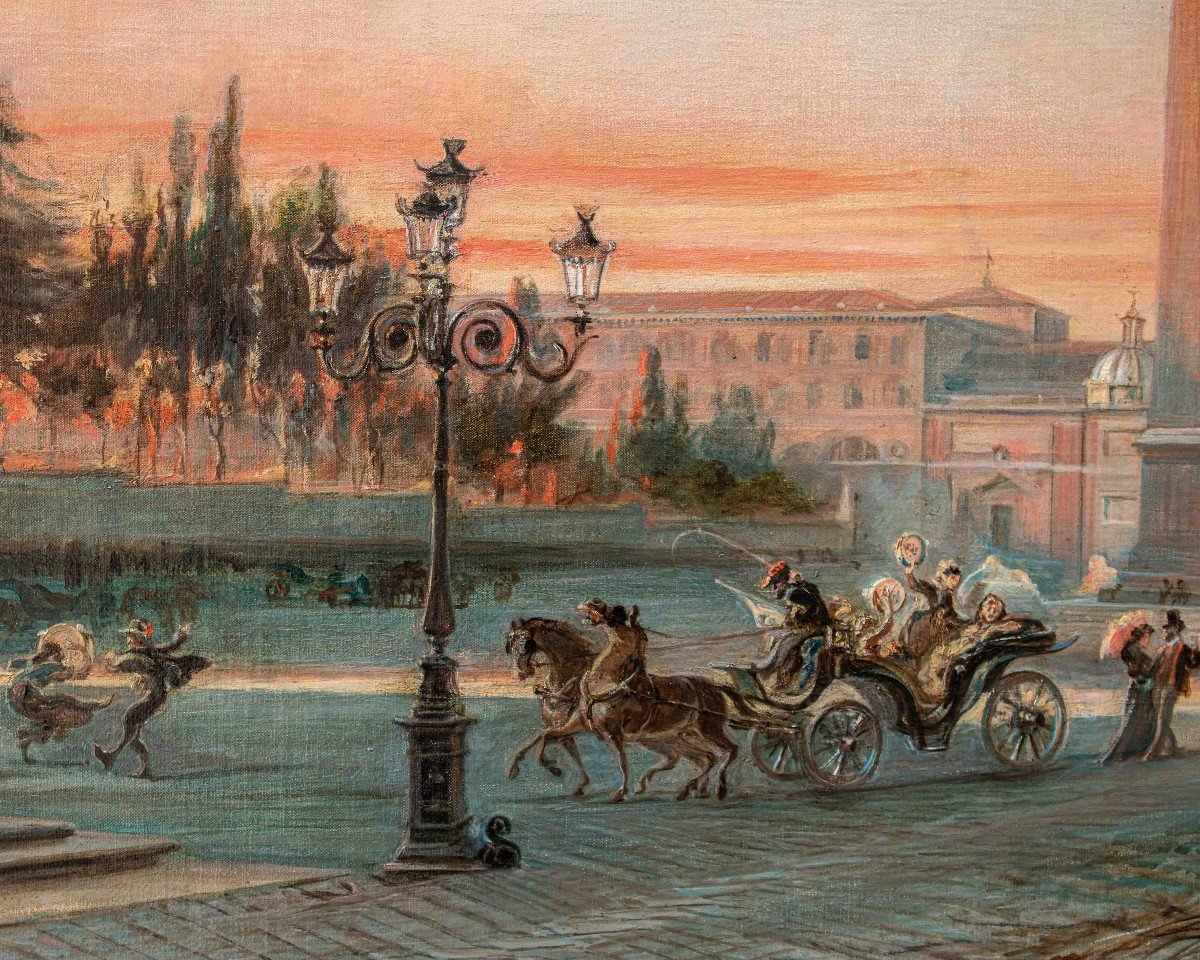 19th Century, View Of The Piazza Del Popolo -photo-1