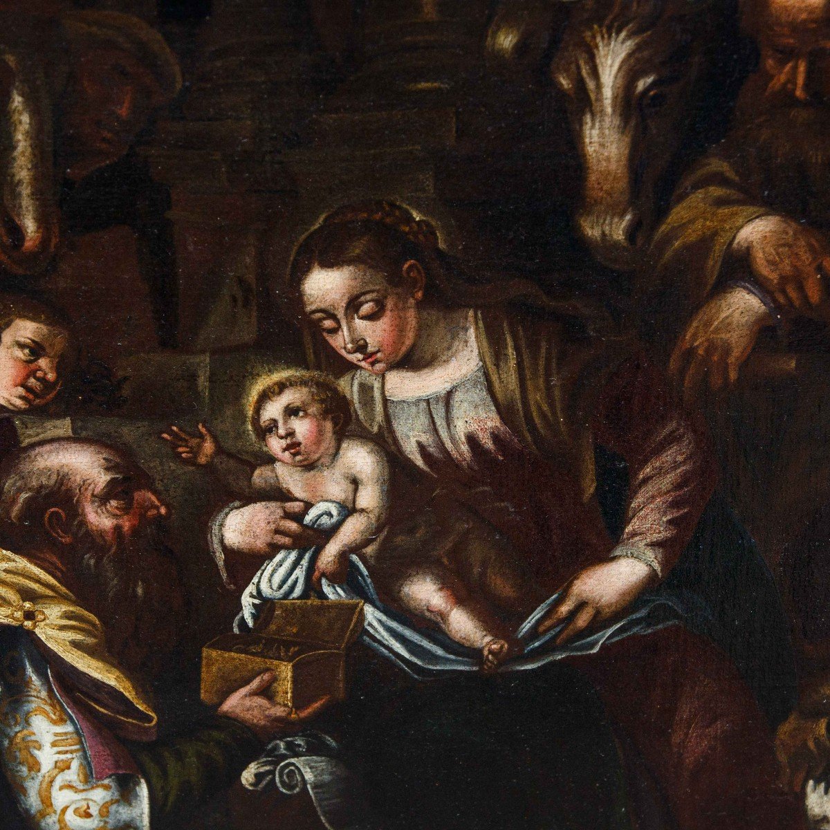 17th Century, Venetian School, Adoration Of The Magi-photo-1