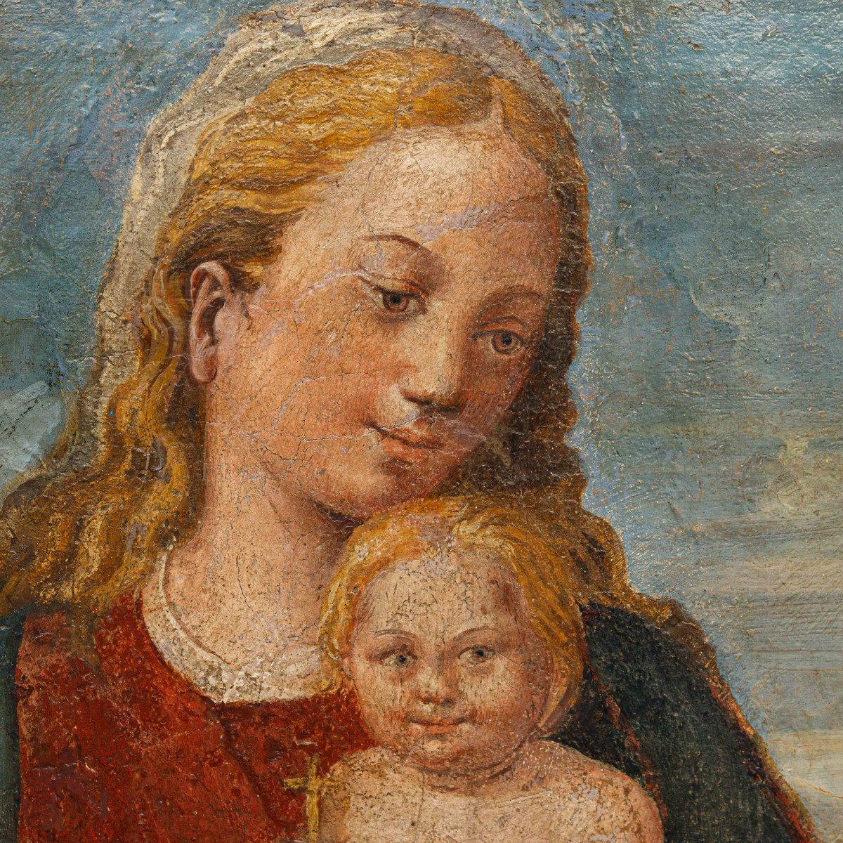 Bottega Di Francesco Granacci (1469 - 1543),  Madonna And Child-photo-2