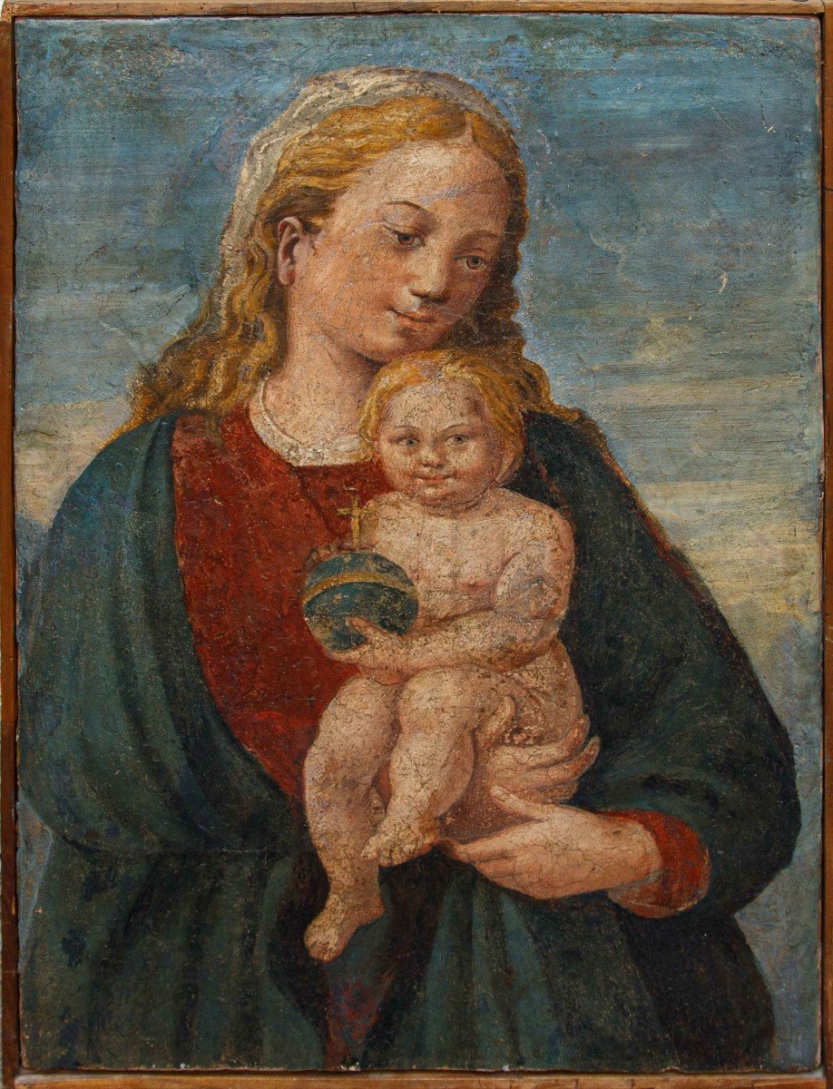 Bottega Di Francesco Granacci (1469 - 1543),  Madonna And Child