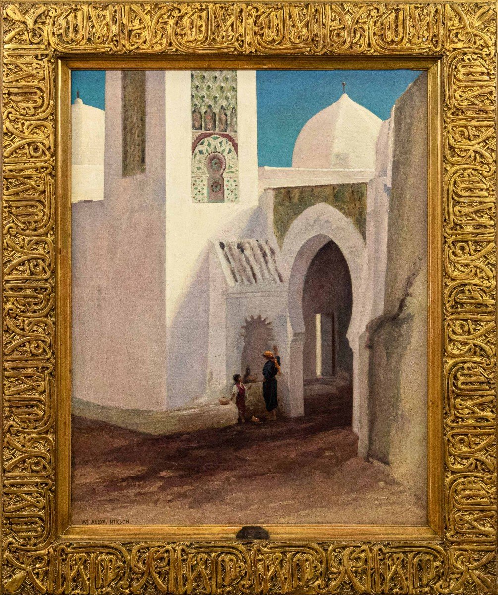 Auguste-alexandre Hirsch (lyon, 1833 - Paris, 1911),  Scene In The Arab City