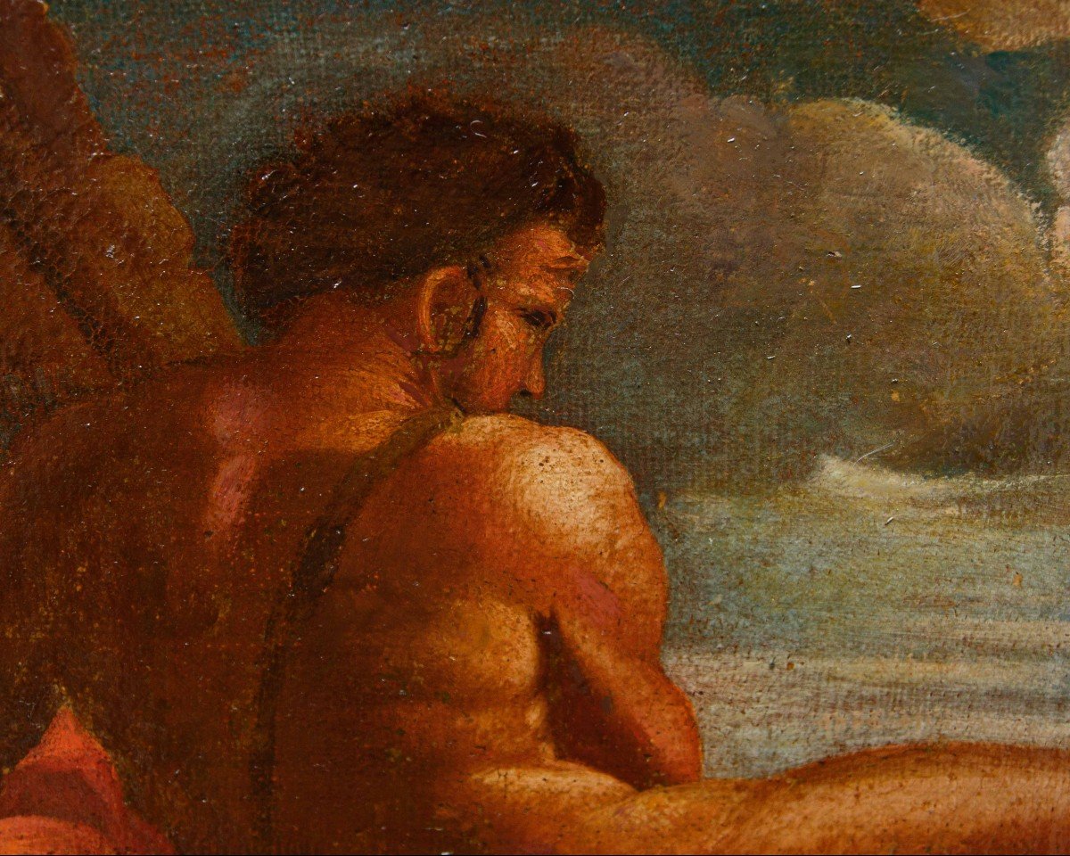 Bolognese School, 17th Century, Polyphemus In Love-photo-3