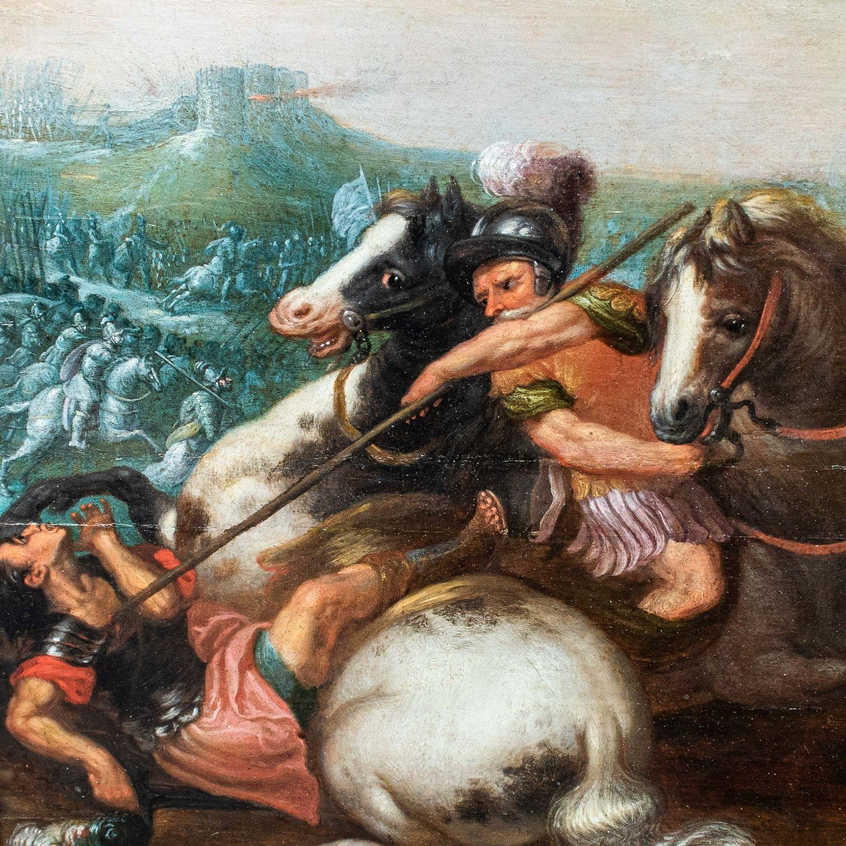 Flemish Painter Of The 17th Century, Battle Of Ponte Milvio-photo-8