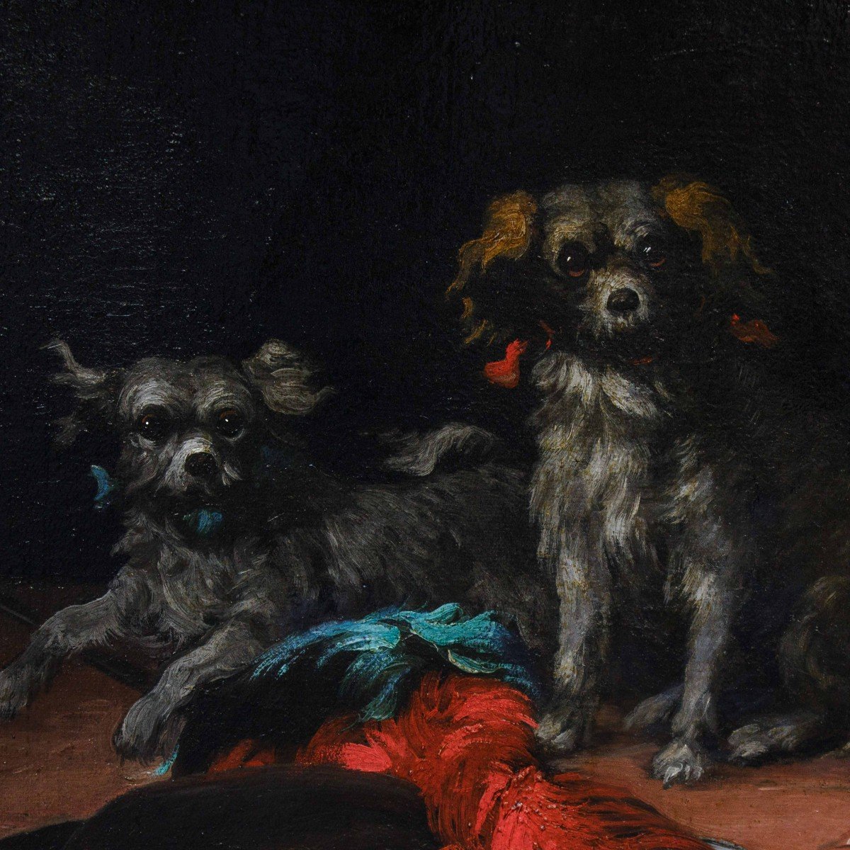 17th Century, Scene With Two Little Dogs-photo-4