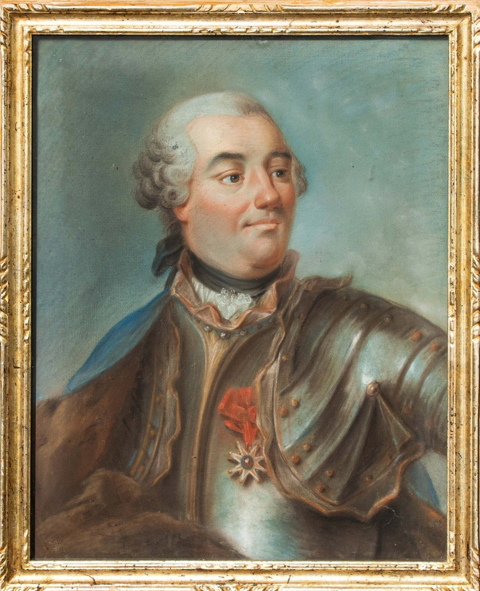 école Française, 18ème Siècle, Portrait De Louis XV De France Et De La Reine Consort -photo-2