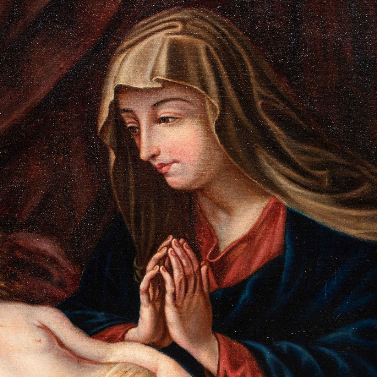 Adèle Pinot (1848), De Guido Reni, Notre-dame En Adoration De L’enfant Endormi-photo-2