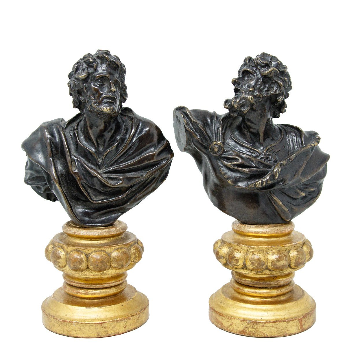 Genoese Sculptor Of The School Of Pierre Puget (1620 - 1694), Two Virile Figures