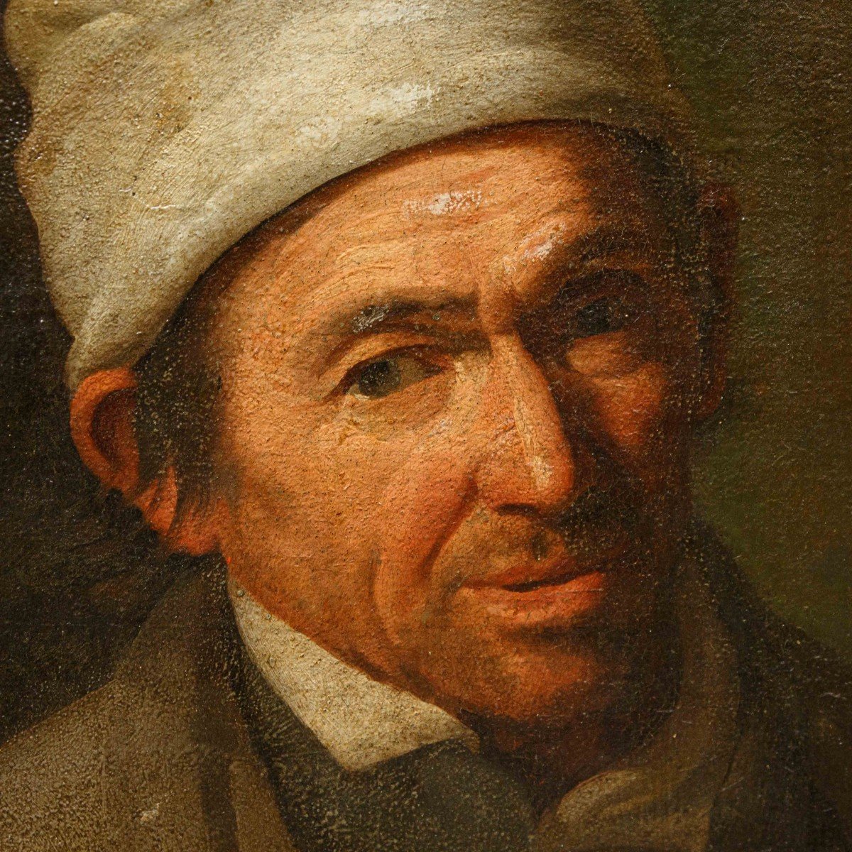 17ème Siècle, Portrait D’homme Avec Bonnet-photo-2