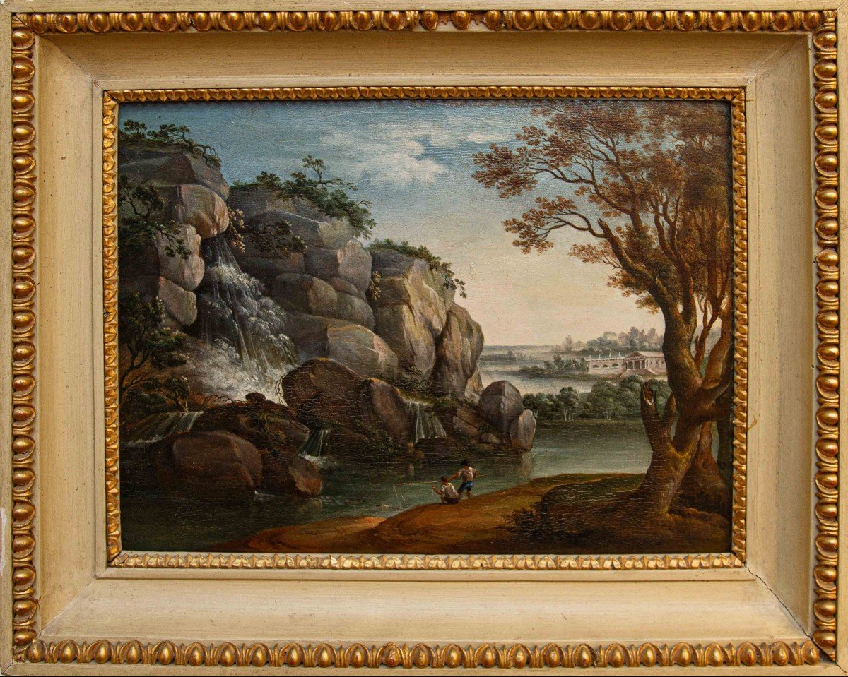 Neoclassical Painter, 19th Century  Four Landscapes-photo-2