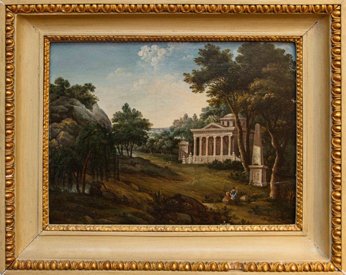 Neoclassical Painter, 19th Century  Four Landscapes-photo-7