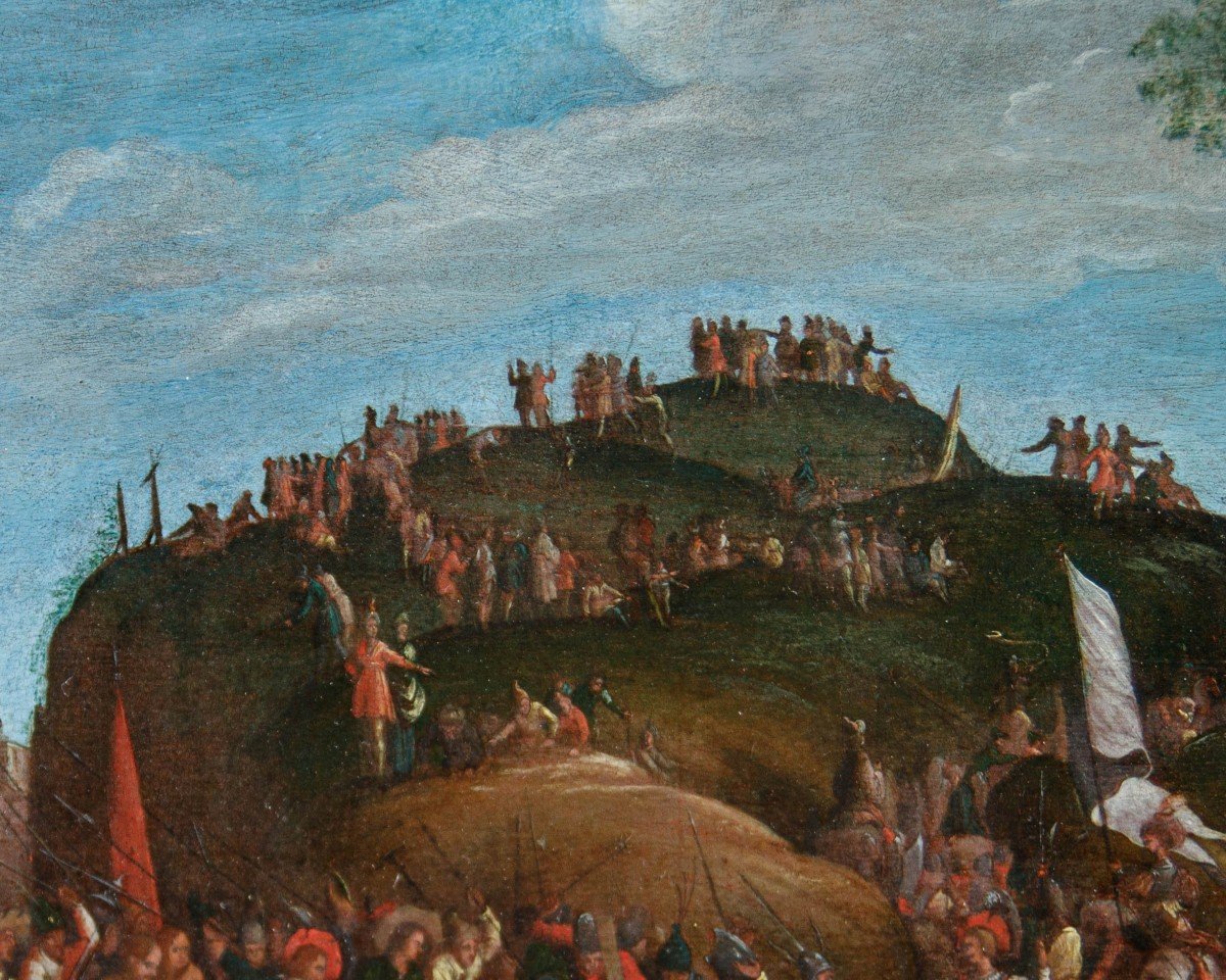 Follower Of Jacques Caillot, First Half Of The Eighteenth Century. Ascent To Calvary-photo-2