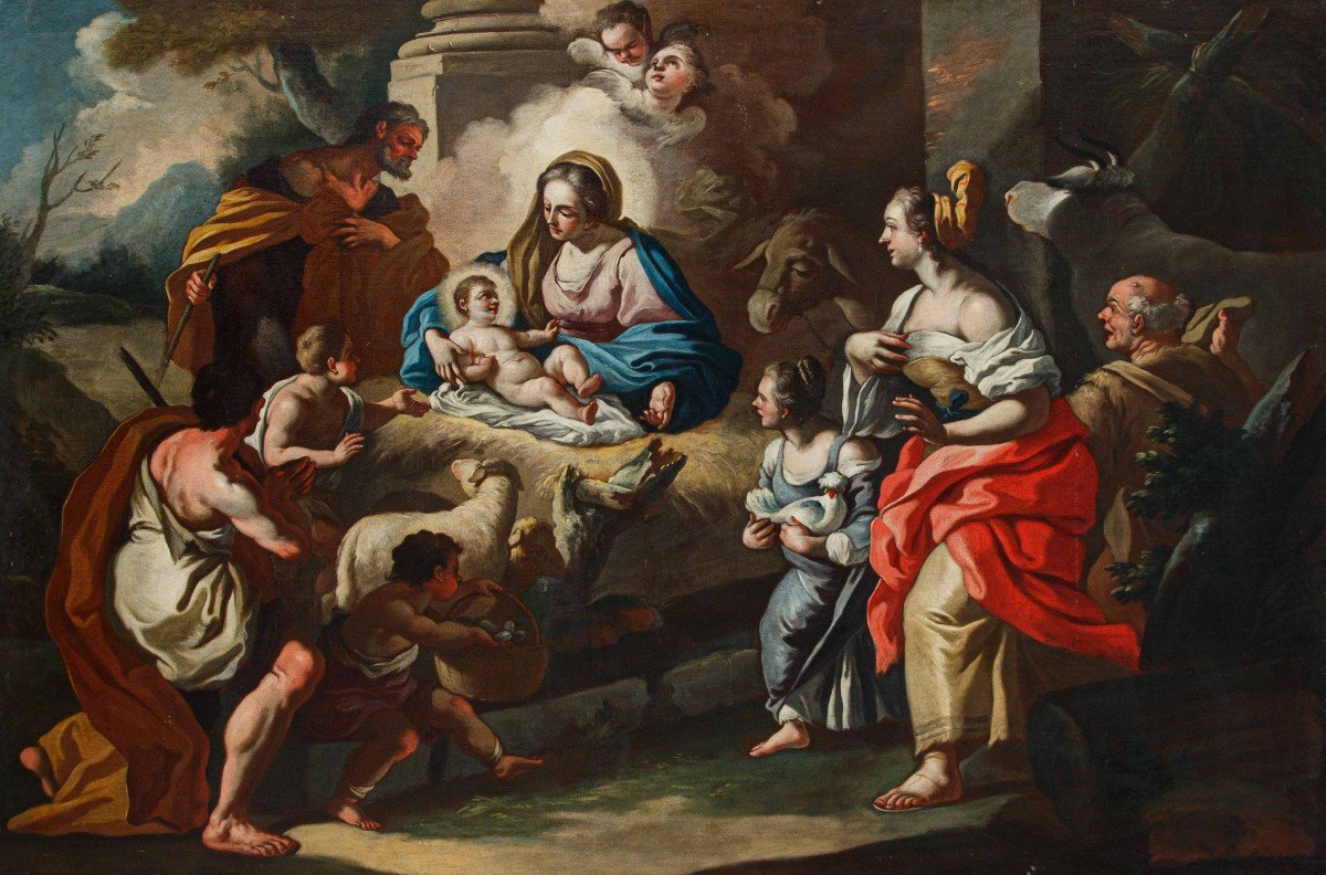 Nativité Avec Les Bergers