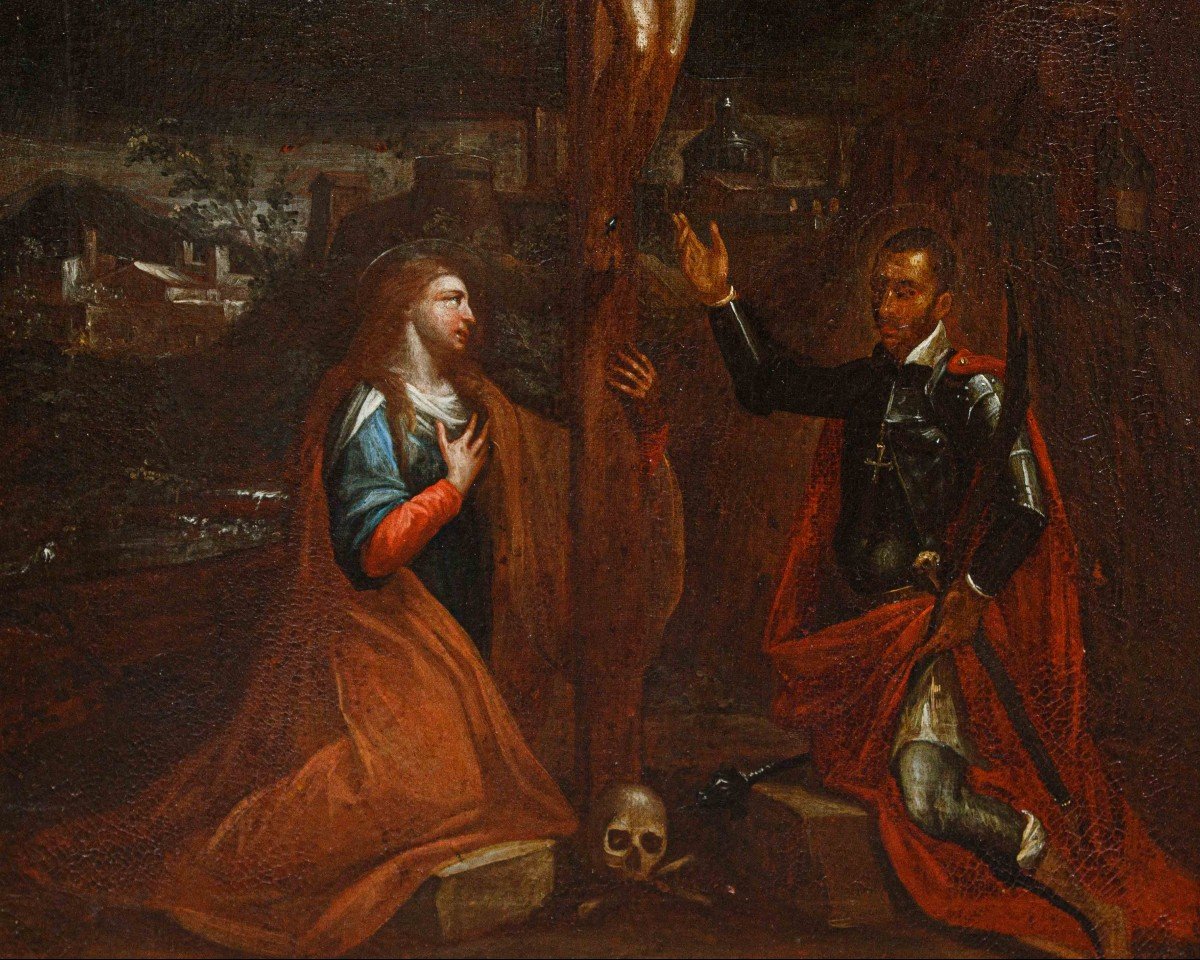 Francesco Zucco (bergame, 1570 Environ - Bergame, 3 Mai 1627), Crucifixion Avec Les Saints-photo-2