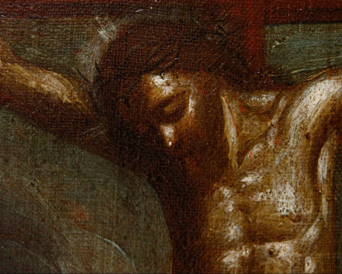 Francesco Zucco (bergame, 1570 Environ - Bergame, 3 Mai 1627), Crucifixion Avec Les Saints-photo-3