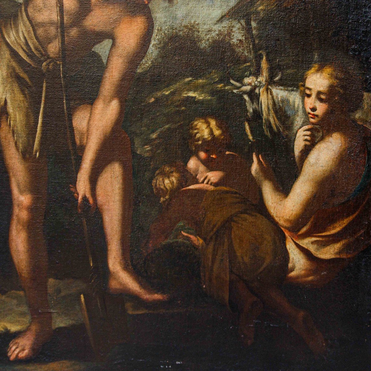 Emilian School Of The 17th Century, Adam And Eve With Cain And Abel-photo-4