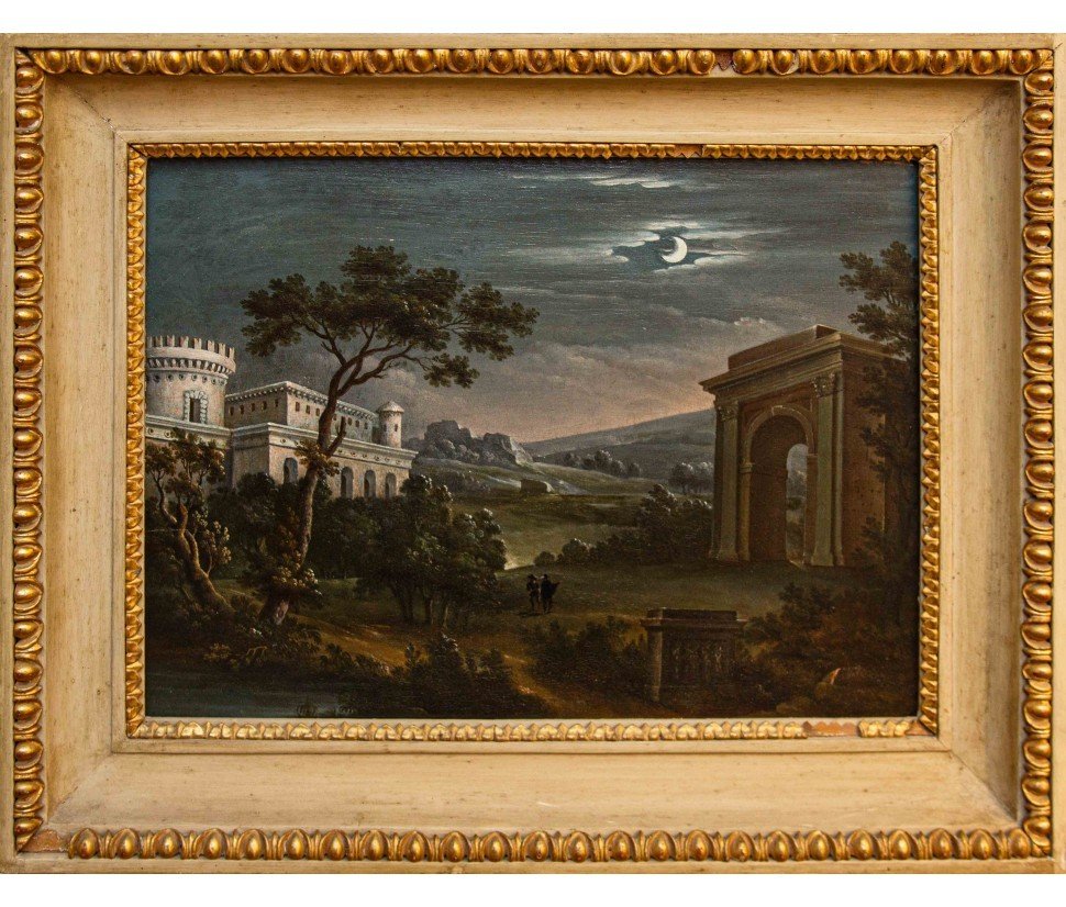 Neoclassical Painter, 19th Century, Four Landscapes-photo-2