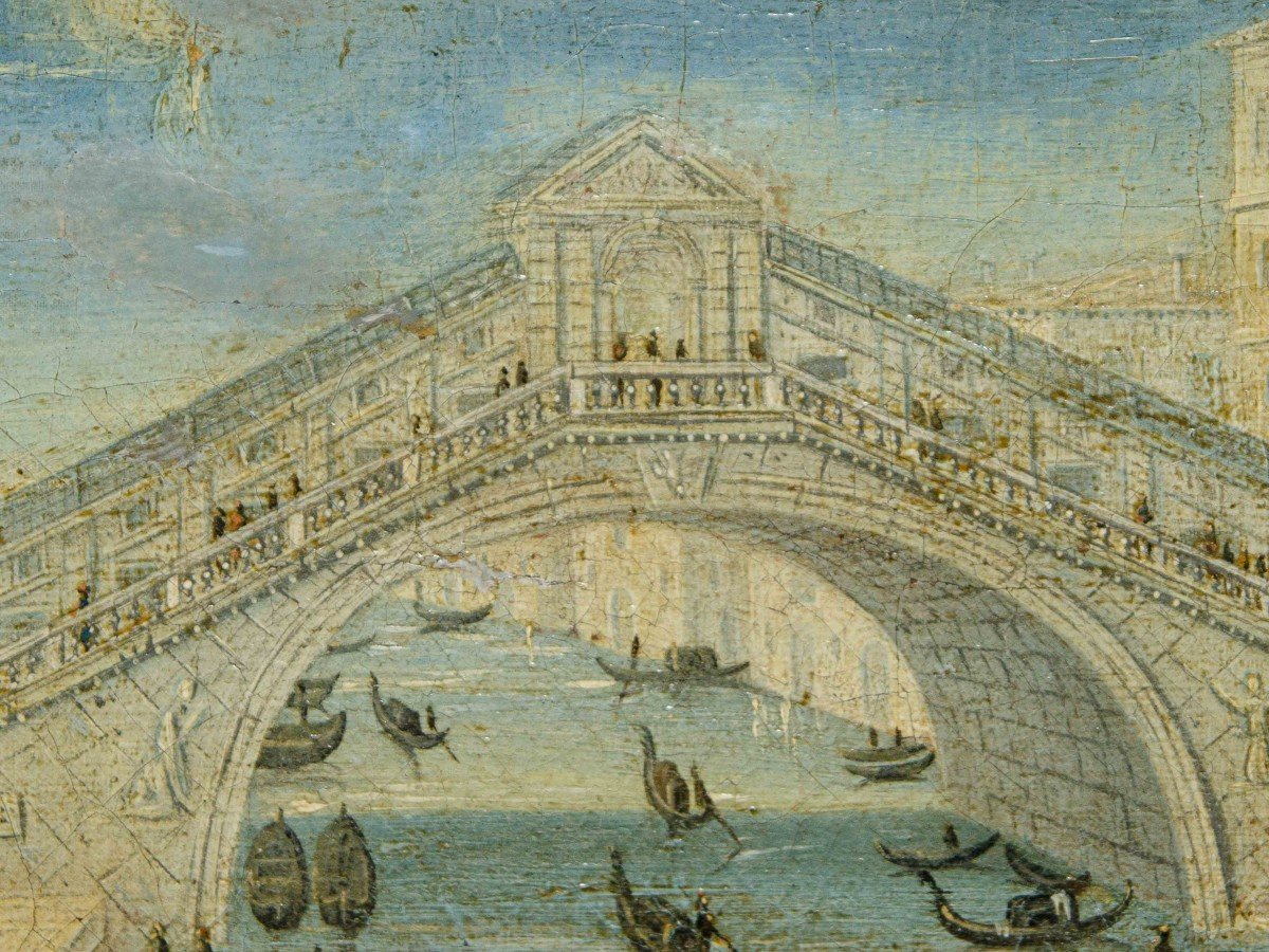 école Italienne De La Fin Du XVIIe Siècle Ou Du Début Du XVIIIe Siècle, Vue Du Grand Canal-photo-4