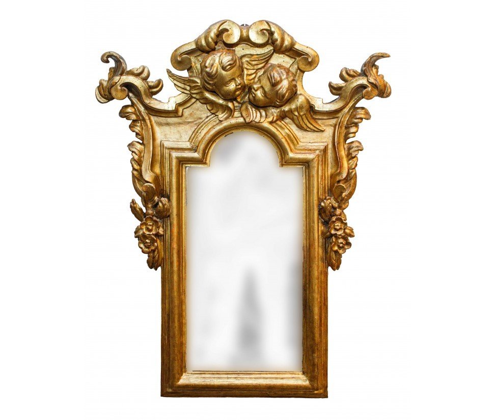 XVIIe Siècle, Miroir Avec Cimaise 