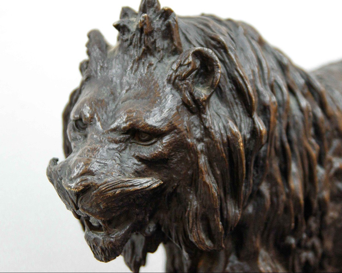 Christophe Fratin (metz, 1801 - Le Raincy, 1864), Lion En Embuscade-photo-2