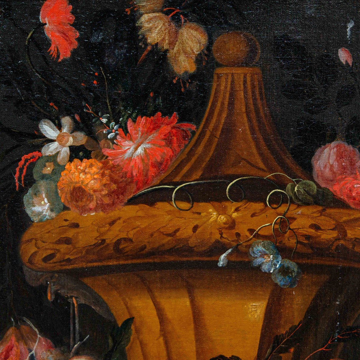 Atelier De Jan Pauwel Gillemans I (anvers, 1618 - 1675), Nature Morte Avec Des Fleurs -photo-2