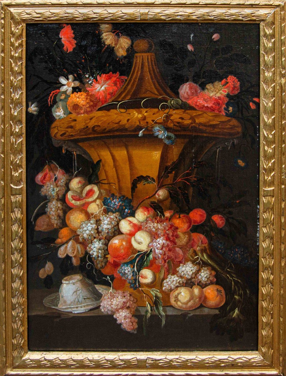 Atelier De Jan Pauwel Gillemans I (anvers, 1618 - 1675), Nature Morte Avec Des Fleurs 