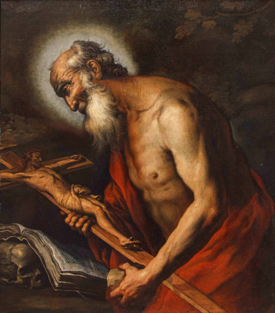 Ermanno Stroiffi (padoue, 1616 - Venise, 1693), San Girolamo-photo-7