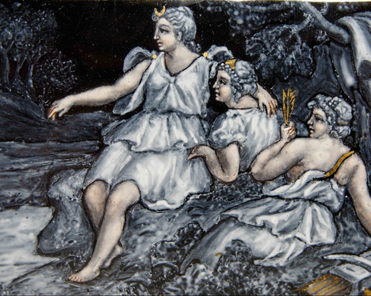 Manufacture De Limoges, XVIIIe Siècle, Diana Avec Les Nymphes-photo-4