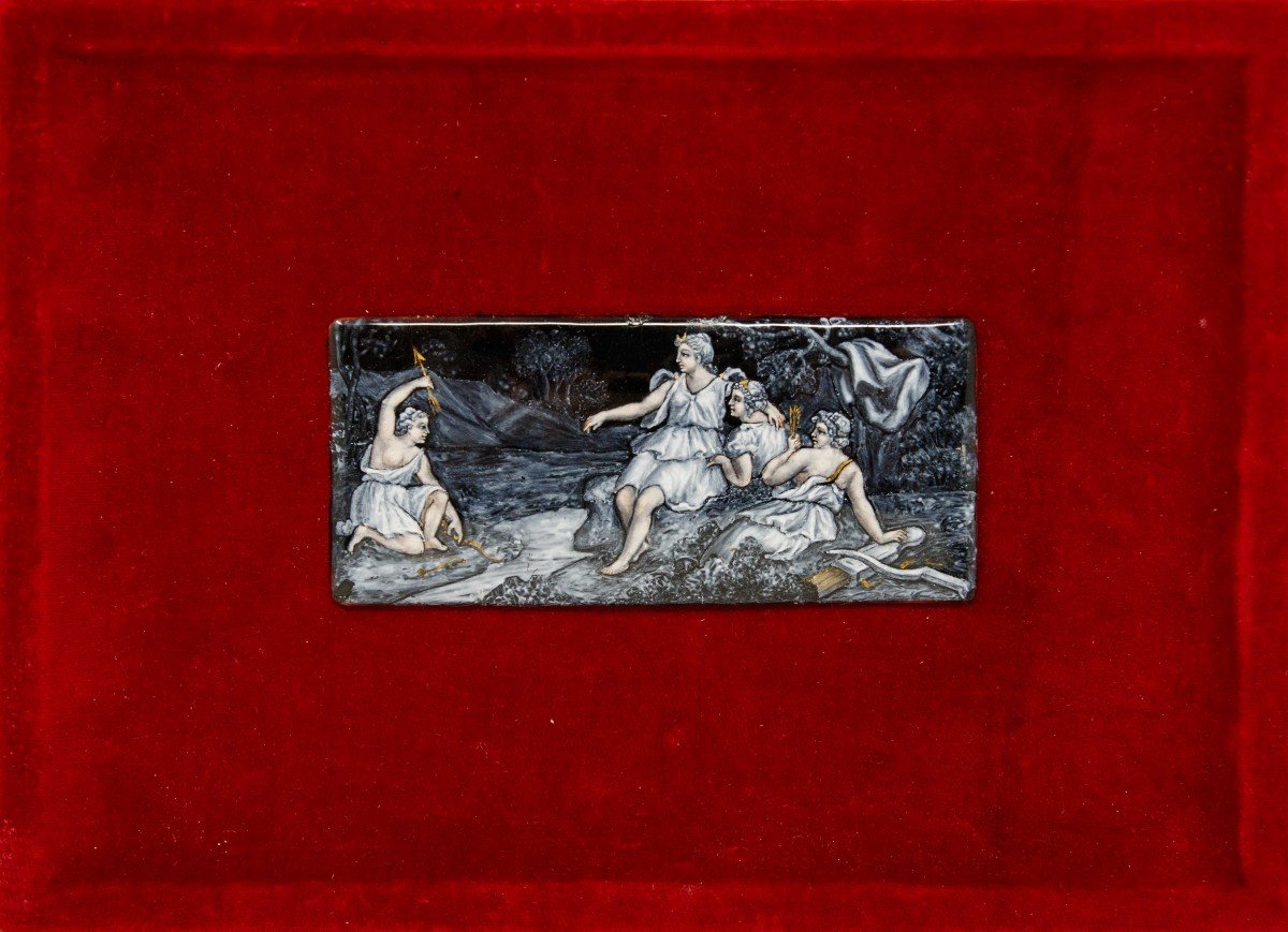 Manufacture De Limoges, XVIIIe Siècle, Diana Avec Les Nymphes