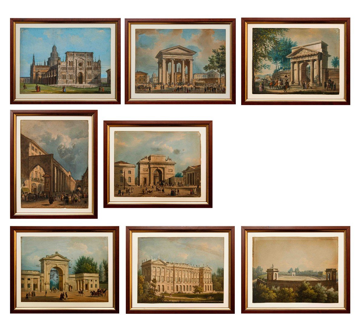 XIX Century, Eight Views Of Milan