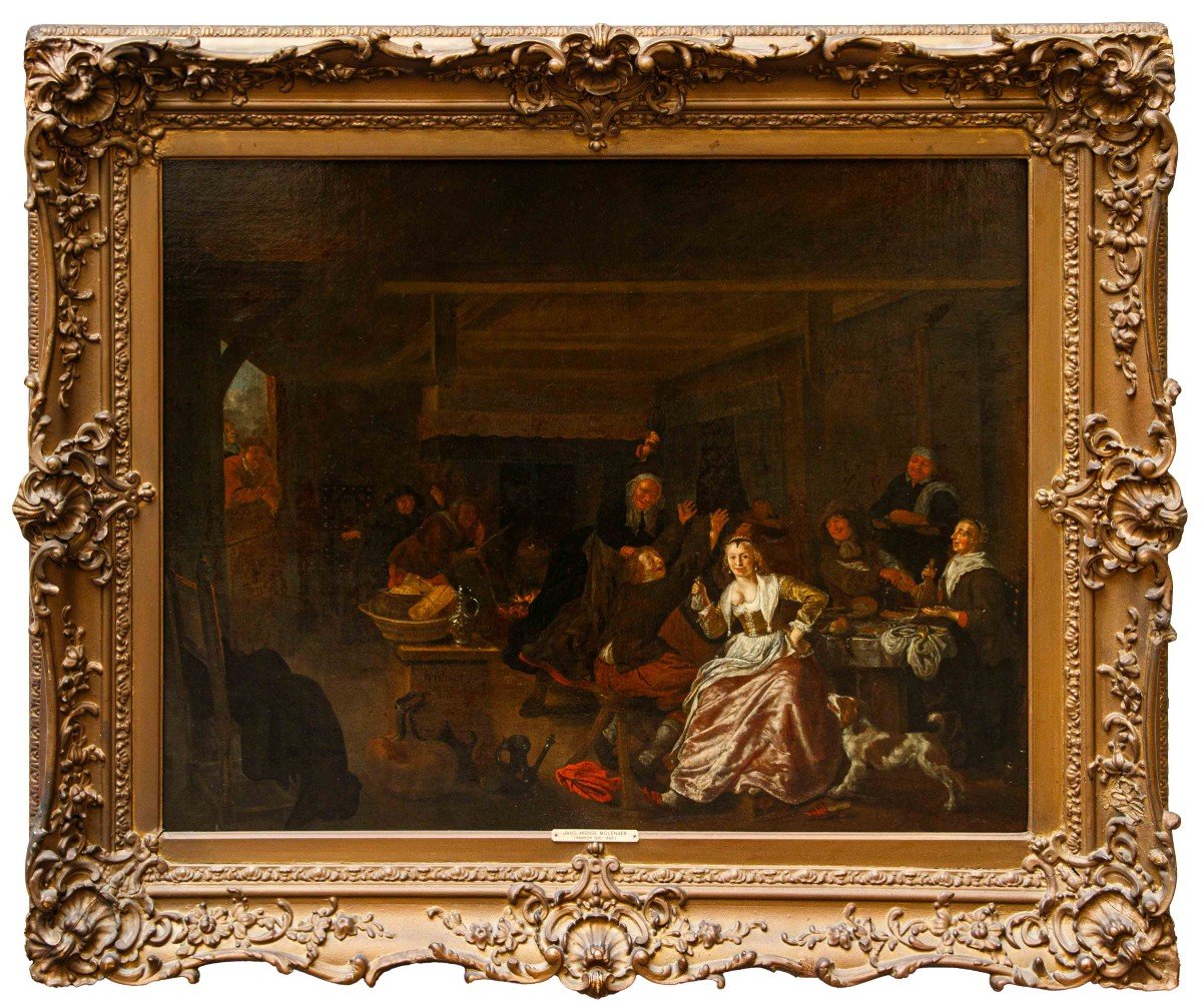 Cercle De Jan Miense Molenaer (haarlem, 1610 ça. - 1668), Scène De Genre