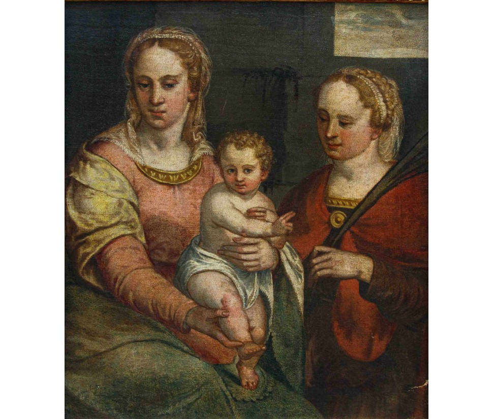 Bernardino India (vérone, 1528 - 1590) Attr. (1570 ça), Notre-dame Avec L’enfant -photo-2