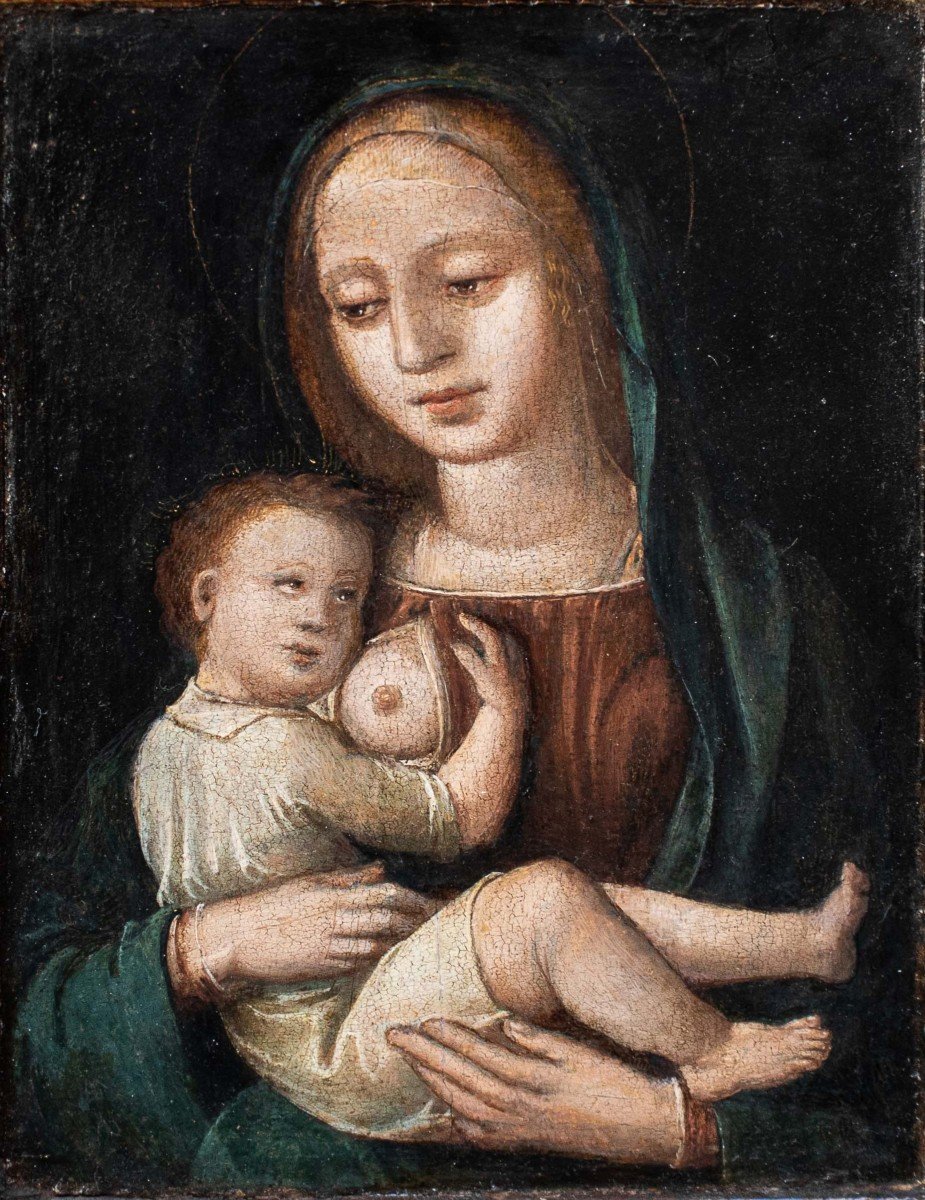 17th Century, Madonna Of The Milk-photo-2