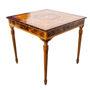 Début Du XIXe Siècle, école De Giuseppe Maggiolini (1738 - 1814)   Table Basse Incrustée  