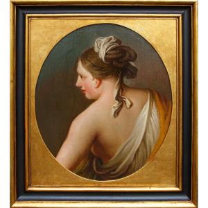 Andrea Casali ( 1705 - 1784), Study By Profile Of Woman