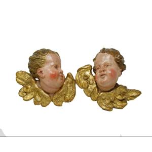 Late 17th - Early 18th Century, Roman Baroque School, Putti's Heads