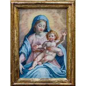 17ème Siècle, Madonna Avec Bambino