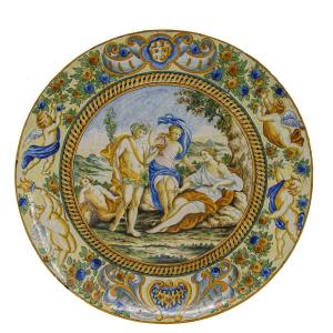 Assiette De Parade Avec Vénus Et Bacchus