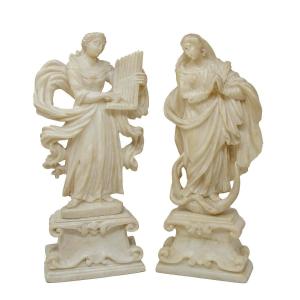 Sicilian Sculptor Of The XVIII Century, Saint Mary And Cecilia